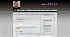 Desktop Screenshot of amine-chellali.name