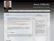 Tablet Screenshot of amine-chellali.name